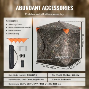 270° See Through Ground Hunting Blind
